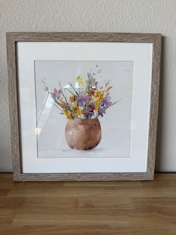 Flower pot wall art