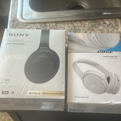 Sony And Bose Headphones 