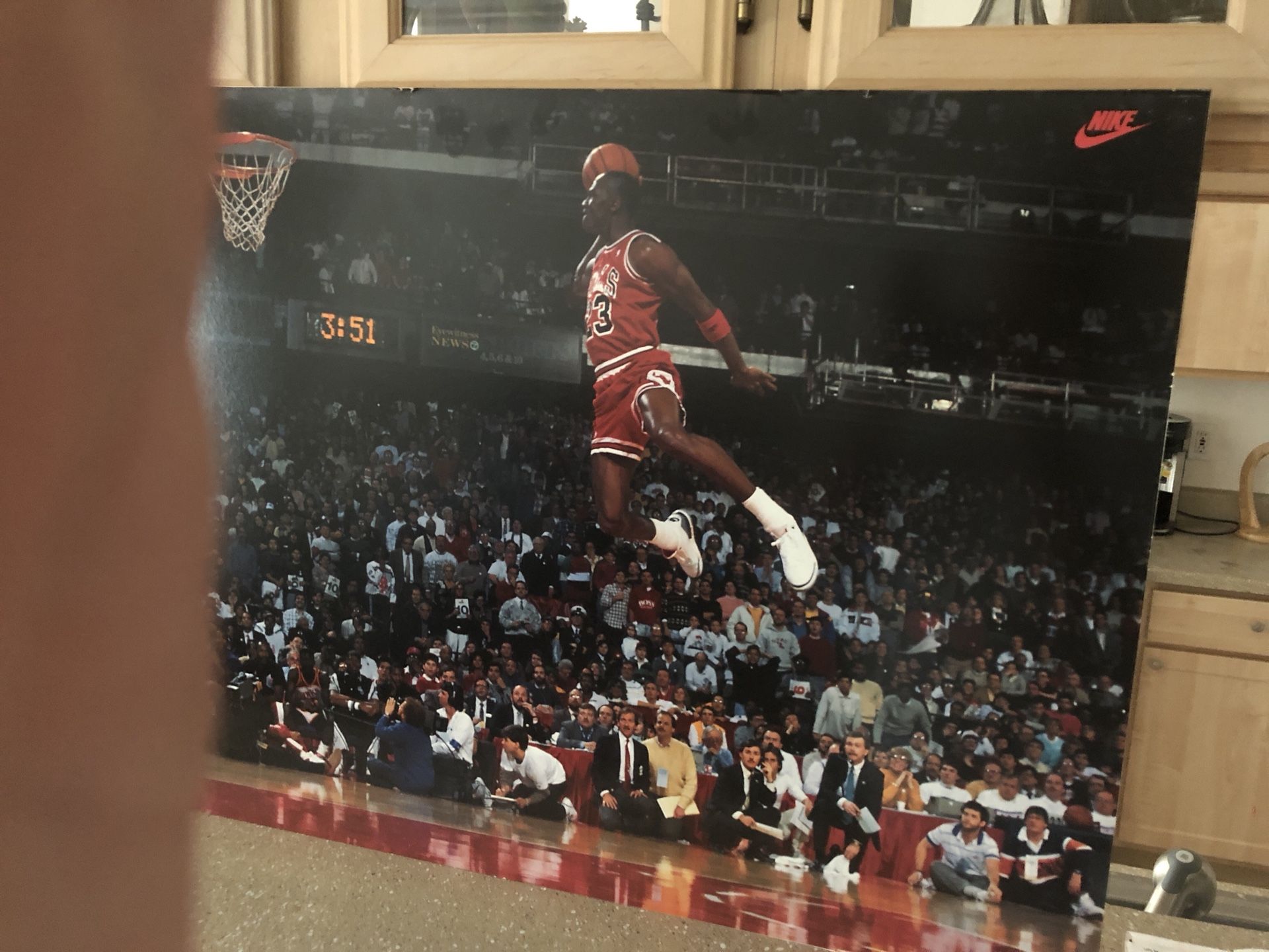 OG Vintage Michael Jordan #23 Free Throw Line Dunk Store Display Nike Sign