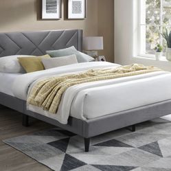 NEW IN BOX Beautiful King Size Grey Bed Frame