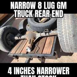 Narrower 8 Lug Chevy GMC Truck Rear Axle