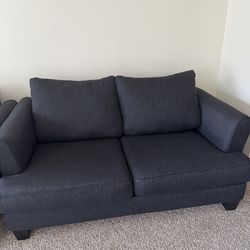 Sofa - ikea, dark blue