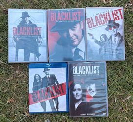 Blacklist, DVDs/blu-ray of complete seasons 1-5