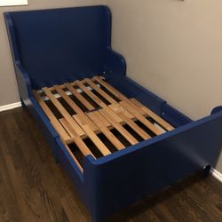 IKEA Adjustable Twin Bed Blue