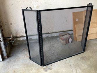Black Mesh Fireplace Cover - $30 OBO