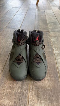Air Jordan 8 Retro (Sequoia/max orange-black) men’s 8/5