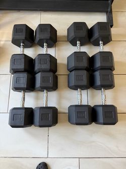 Dumbbells weights 85,90,95,100 pairs 740lbs total