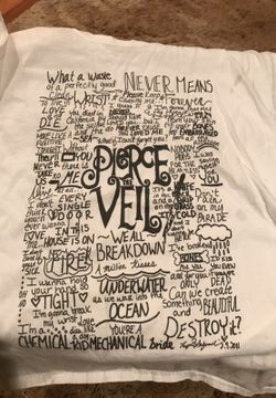 Pierce the Veil T shirt, medium