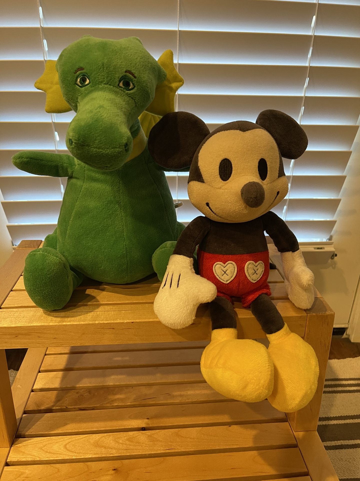 Mickey Mouse & Puff The Dragon Stuffed Animals