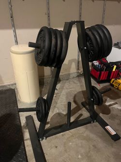 Weight rack holder