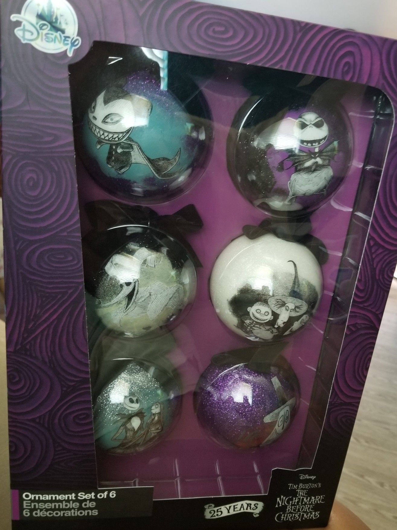 Disney Nightmare Before Christmas Ball Ornament Set