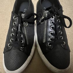 Guess Black Leather Brand New Sneakers 