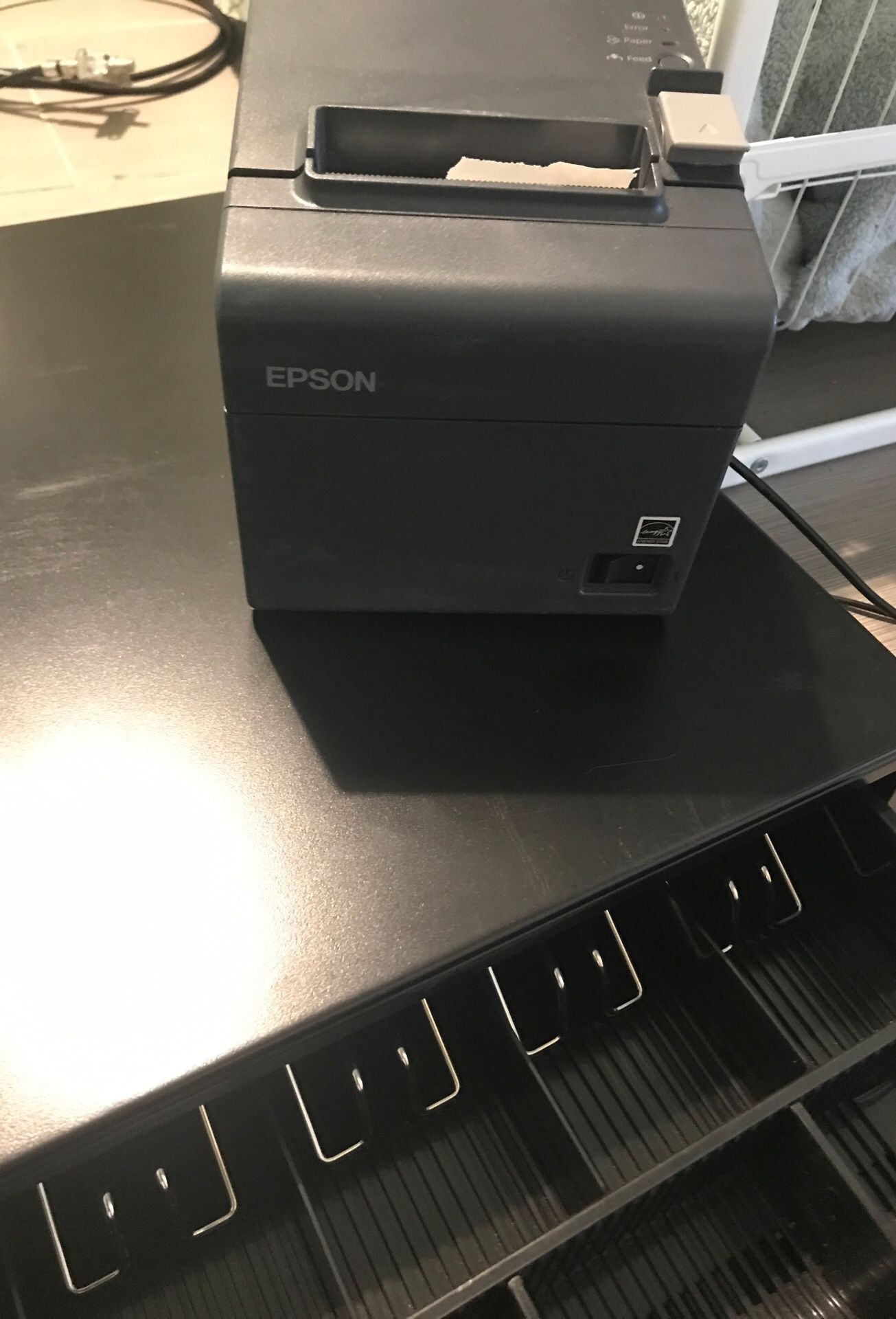 Epson cash drawer and printer