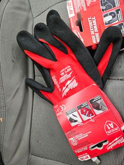 New Milwaukee Cut Level 1 Nitrile Dipped Work Gloves