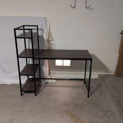 Desk With Shelves
