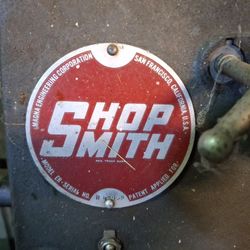 Shopsmith wood lathe with table (1950)
