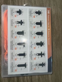 240pc Automotive Retainer Clip Kit + 5 Removal Tools – Universal