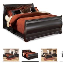 Ashley Queen Bed Frame With Box Spring 