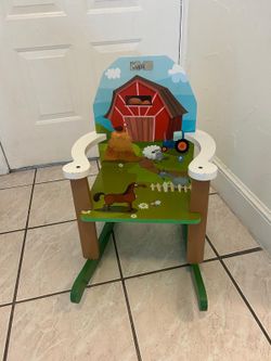 Homewear Wood Farm Kids Rocking Chair