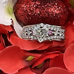Stunning Diamond Heart Shape Ring 