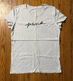 Victoria's Secret PINK Script Logo Everyday Short Sleeve T-Shirt size M
