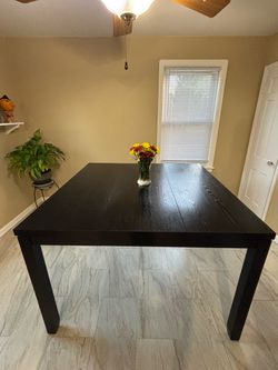 Black Wood Table