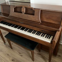 Upright Baldwin Piano With Bench