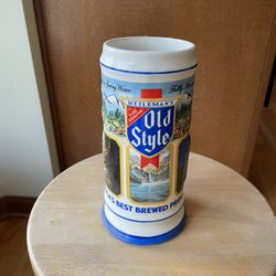 Vintage 1987 Heileman’s Old Style Limited Edition Beer Stein 8” #018567