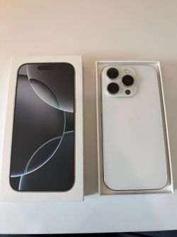 iPhone 16 Pro, 256GB, Unlocked, White Titanium