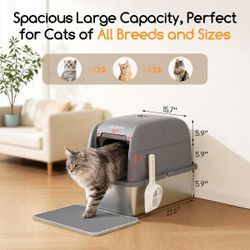Covered Cat Litter Box Meowant LB02 is Meowant’s