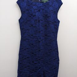 Ralph Lauren navy dress, new with tags, guest wedding dress, size 10