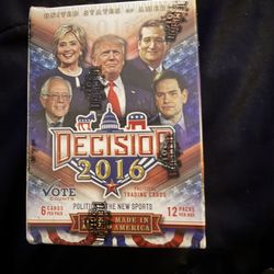 2016 Decision Political Trading Cards
