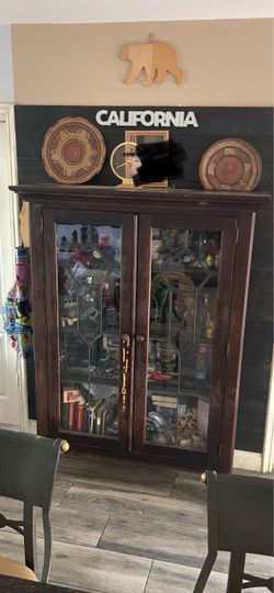Display - liquor - book cabinet * please look at picture #2*