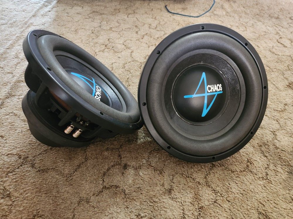 2, 12" Ascendant Audio Chaos Subwoofers