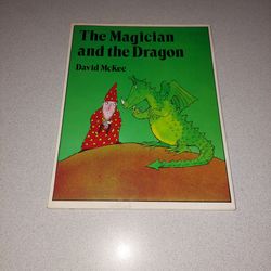 EXTREMELY RARE VINTAGE 1986 THE MAGICIAN AND THE DRAGON HARDCOVER BY DAVID MCKEE