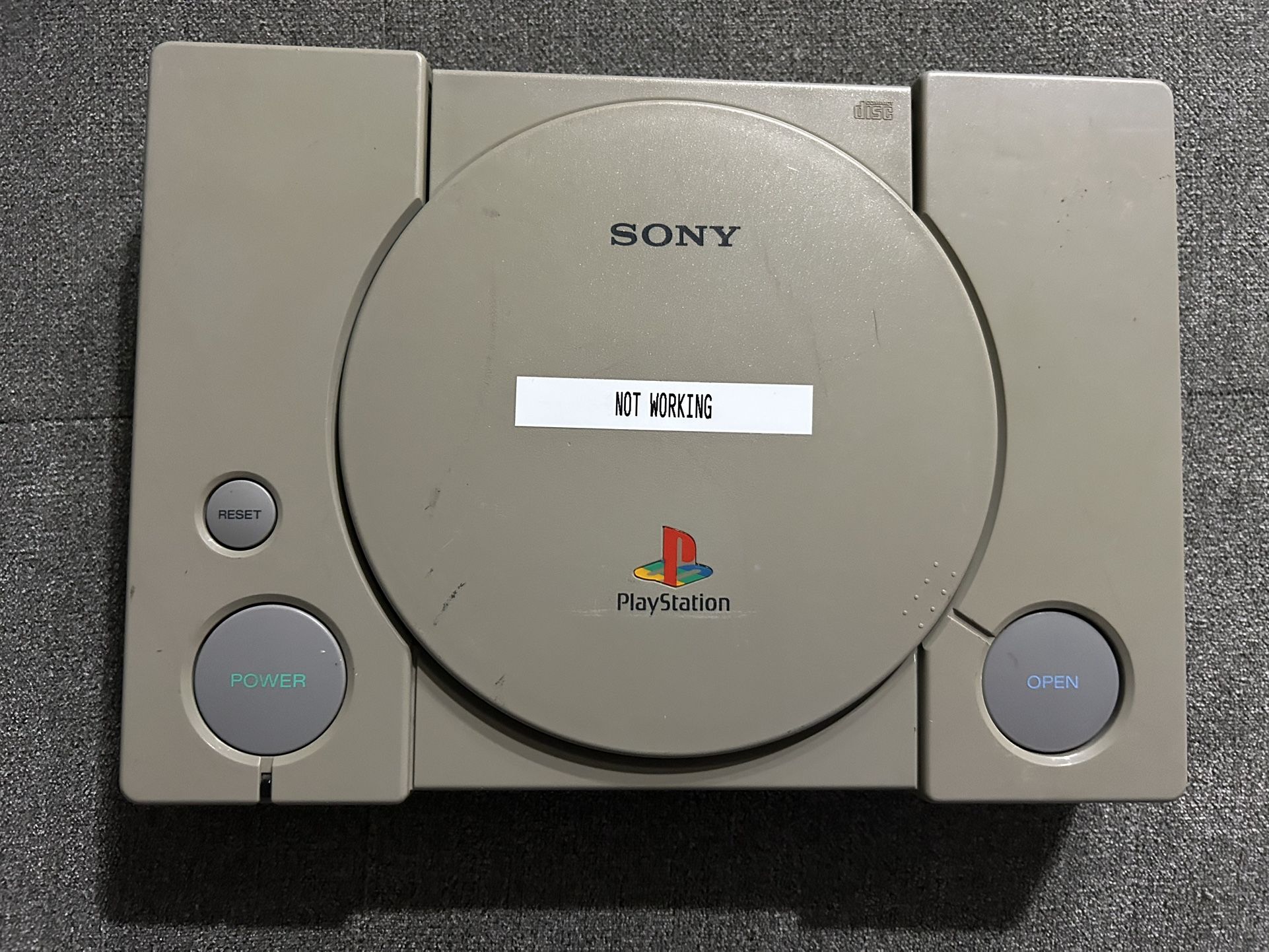 Sony PlayStation 1 Console PS 1 SCPH-5501 Console Only For Parts Only