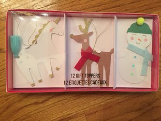12 Cute Gift Toppers Christmas