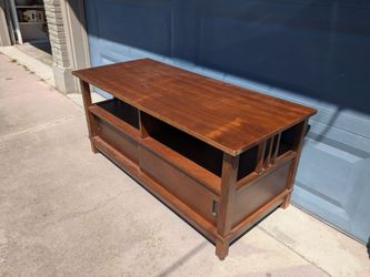 Media console cabinet & Wall art print