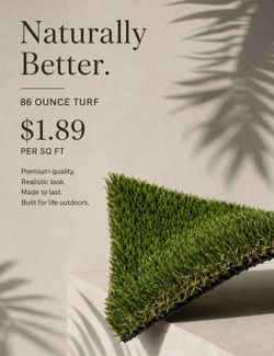 $1.89 /sf Artificial Turf Grass