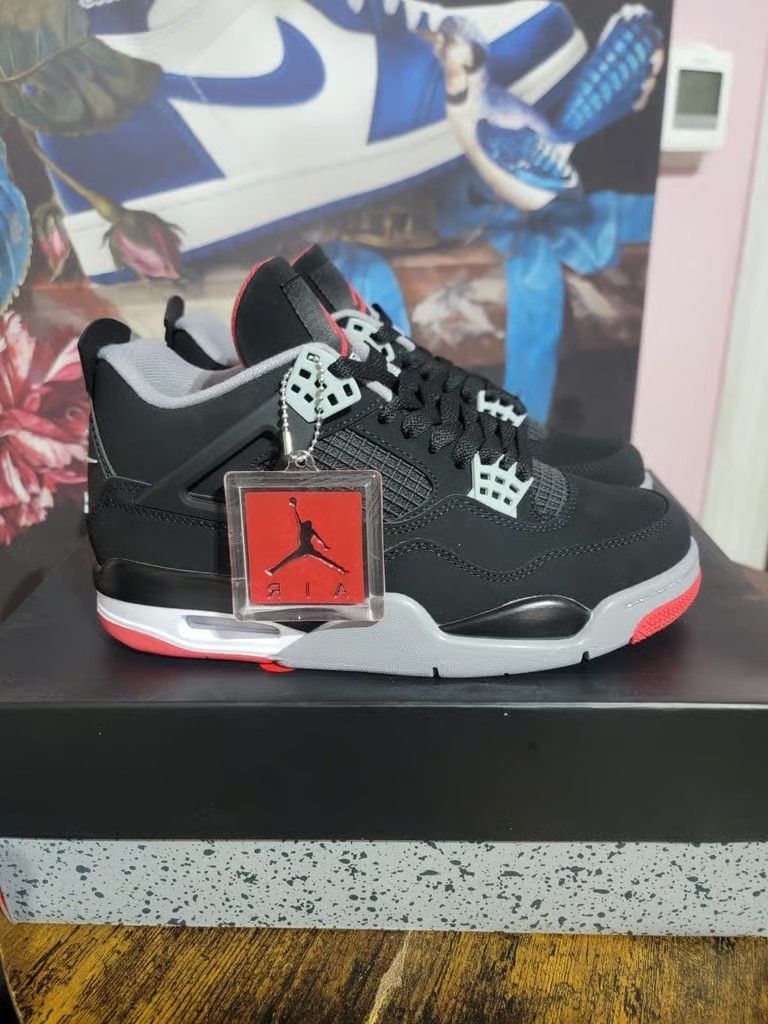 Brand new black and red sports shoes and sneakers for men