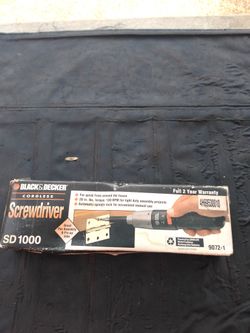 B&d sd-1000 screwdriver new