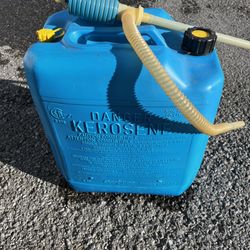 5 gallon kerosene, canned with plastic pump