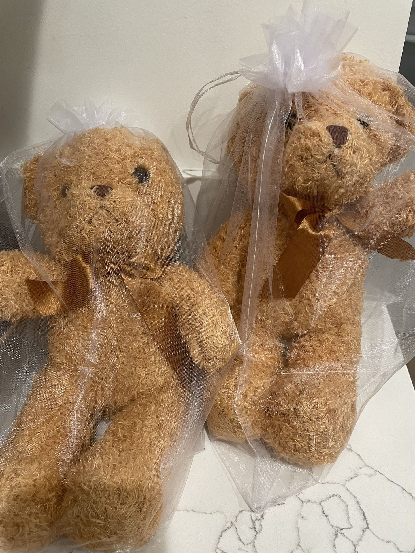 2 Plush Teddy Bears