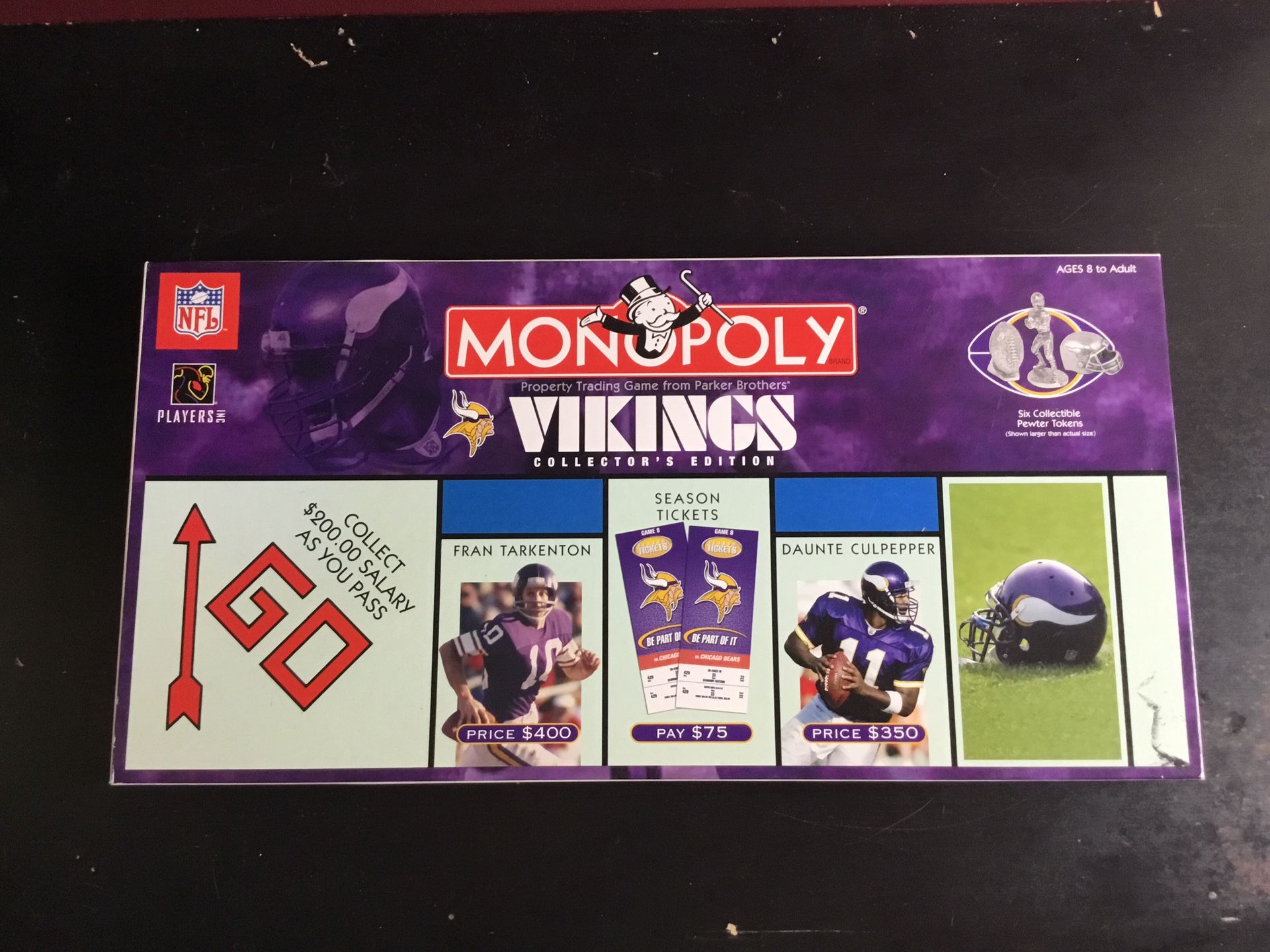 Minisota Vikings Monopoly Collectors Edition, by USAopoly, Used, Complete