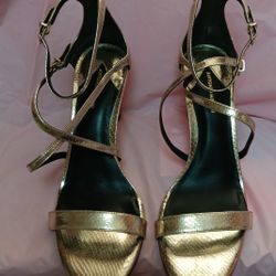 Antonio Melani gold ladies high heels