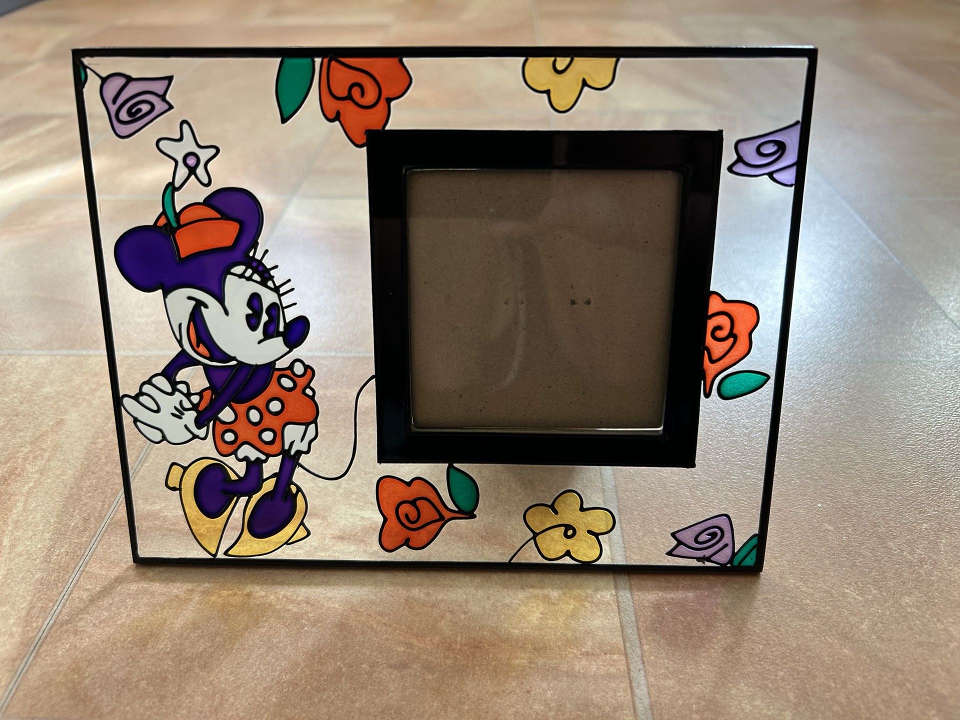 Minnie Mouse Stained Glass Frame