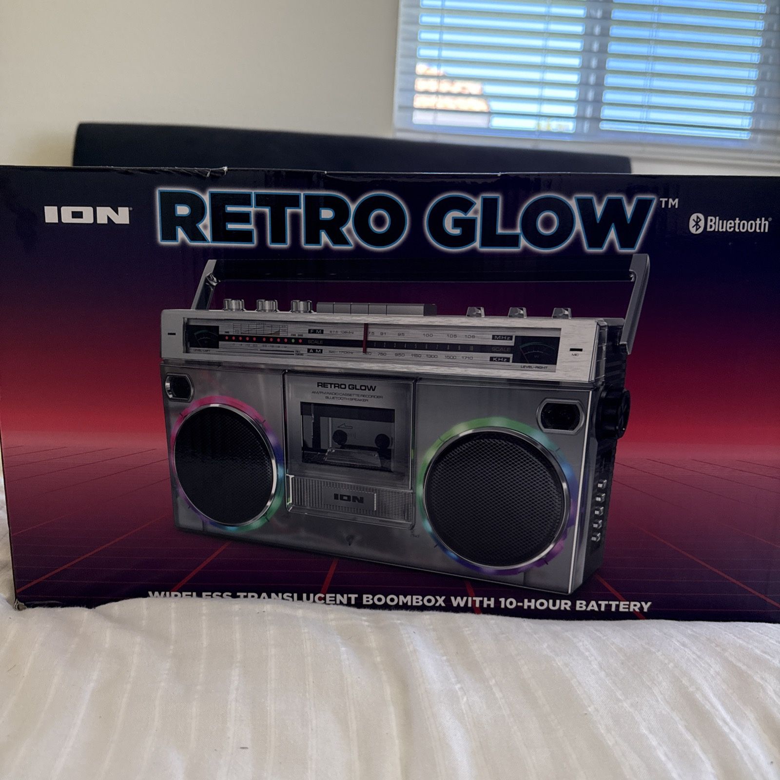 Brand New ION Retro Glow Boombox – Sealed!
