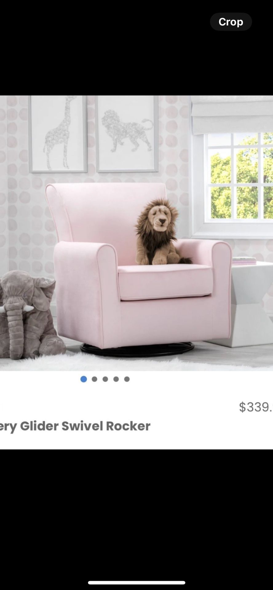 Elena Nursery Glider Swivel Rocker Chair/ Nursery/ Baby/ Kids/ Chair/ Furniture/ New