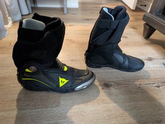 Dainese Axial D1 Motorcycle Boots Black Yellow Fluo 43
