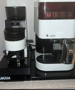 Baby Gaggia Espresso Machine + Gaggia MDF grinder & stand